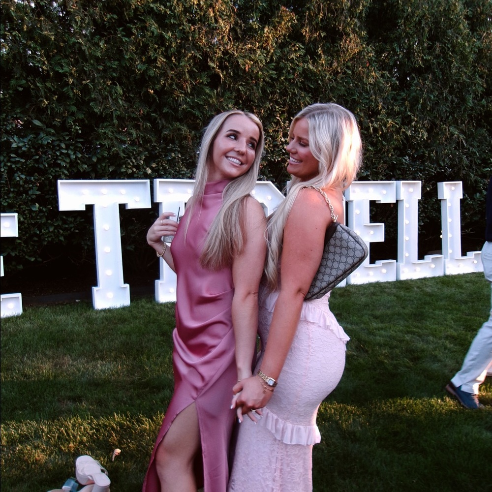 Hello Molly Pink Satin Dress